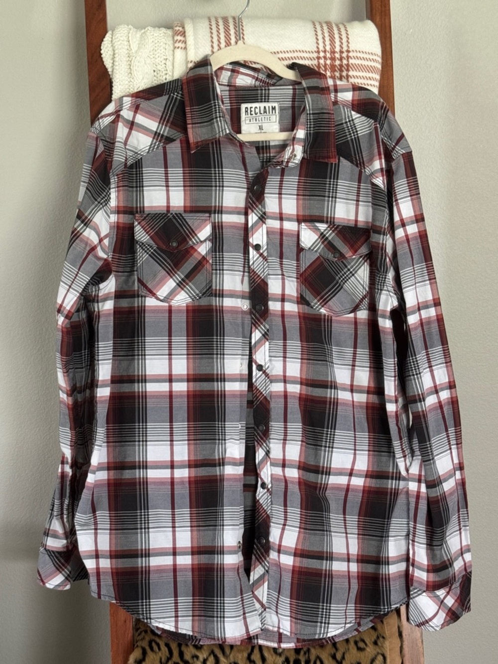 Mens Plaid Button Down